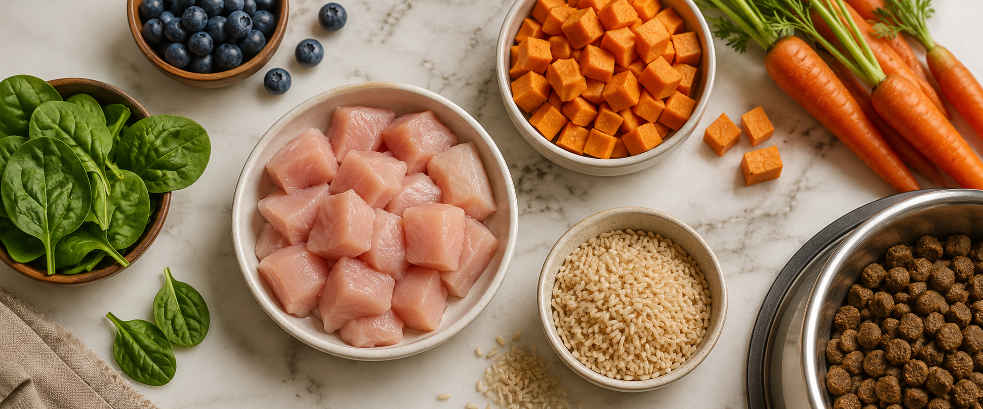 Fresh dog food ingredients