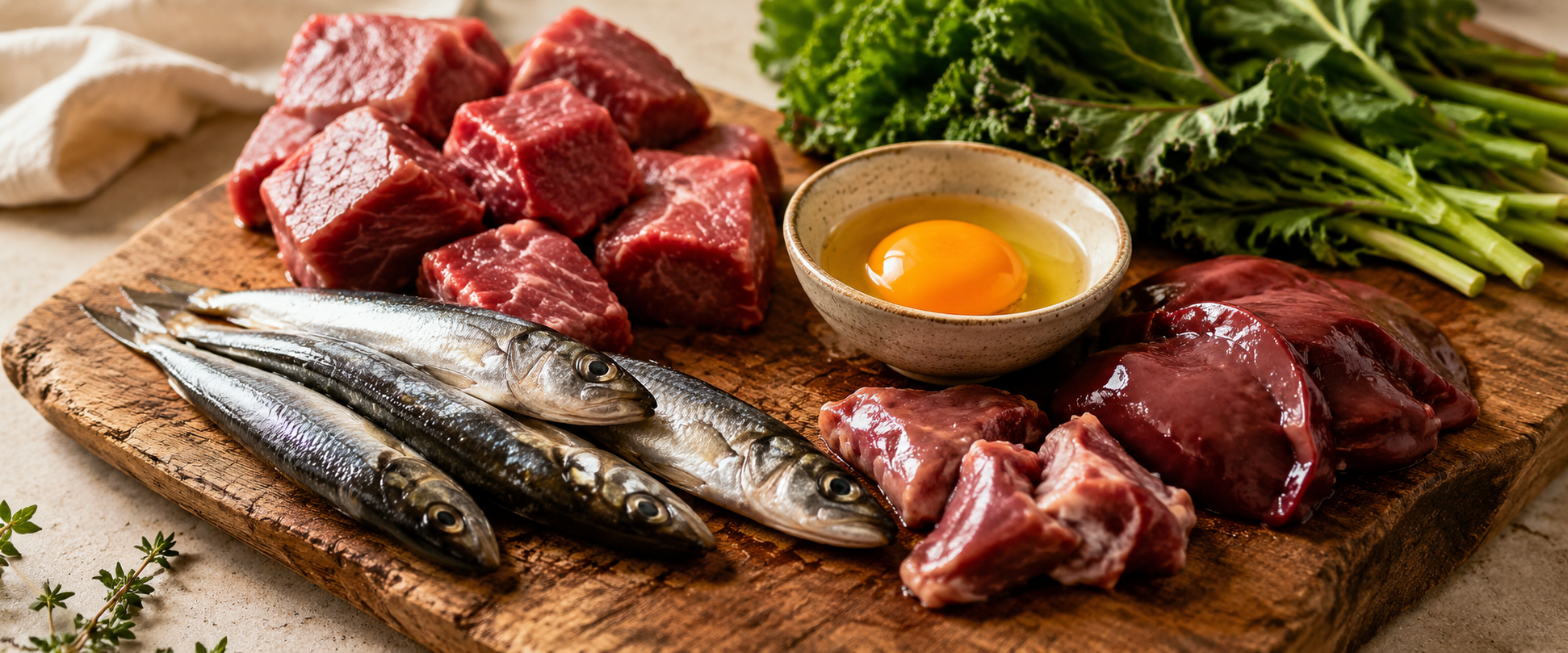 Raw dog food ingredients